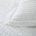 European Flax Linen Linework Quilt &amp; Shams