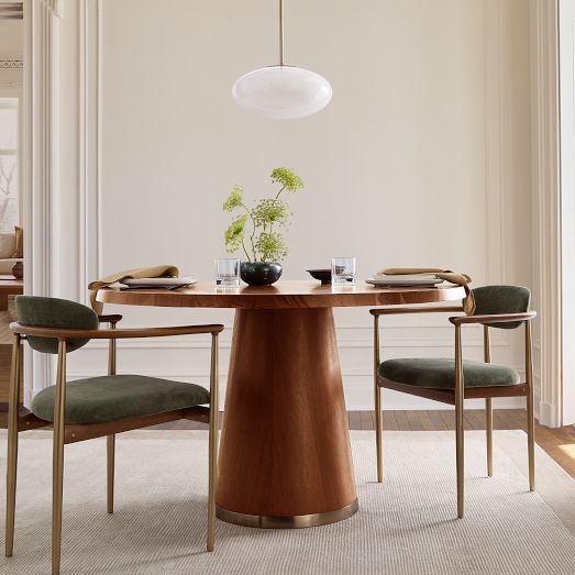 Aubin Round Dining Table (48"-60") by West Elm