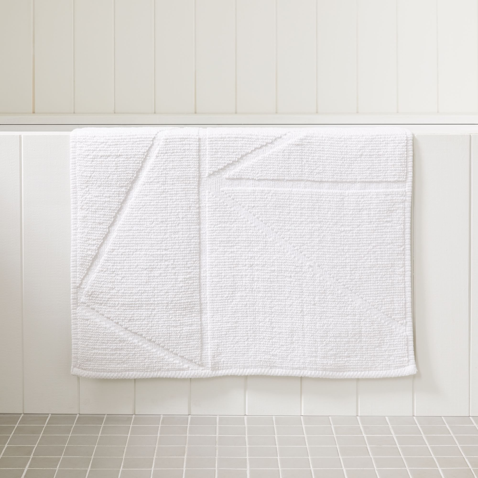 Triangle Sculpted Bath Mat by West Elm