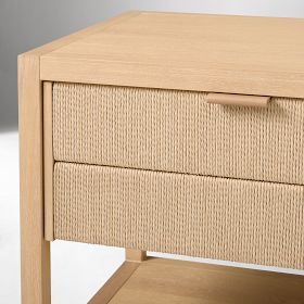 Kody Wood & Paper Cord Nightstand 24