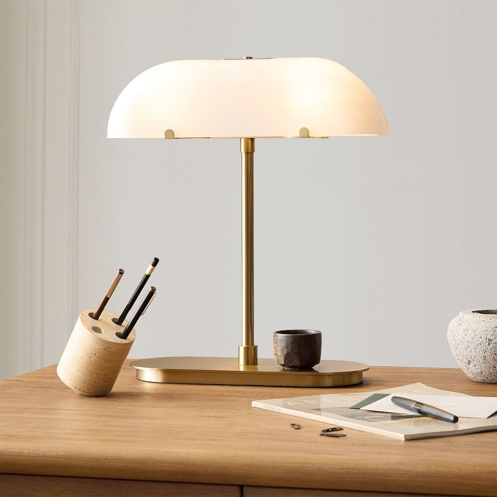 Reynolds Glass Table Lamp (17") by West Elm