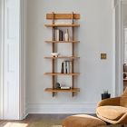 Otto Wall-Mounted Solid Wood Ladder Shelf (28")