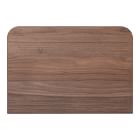 Rina Curved Oak Pedestal Nightstand (20")
