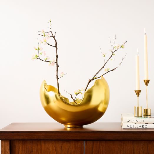 Burled Gold Leaf Bowl by West Elm