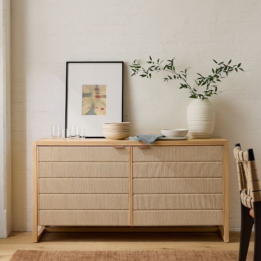 Kody Wood & Paper Cord Buffet (58") by West Elm