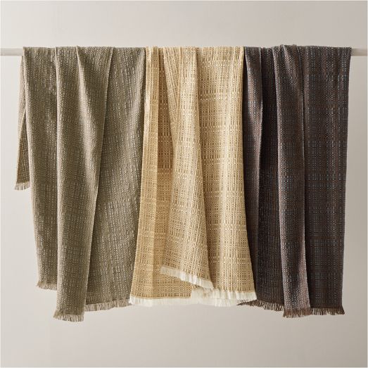 Textured Grid Throw by West Elm