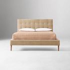 Emmett Tufted Bed - Wood Legs