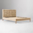 Emmett Tufted Bed - Wood Legs