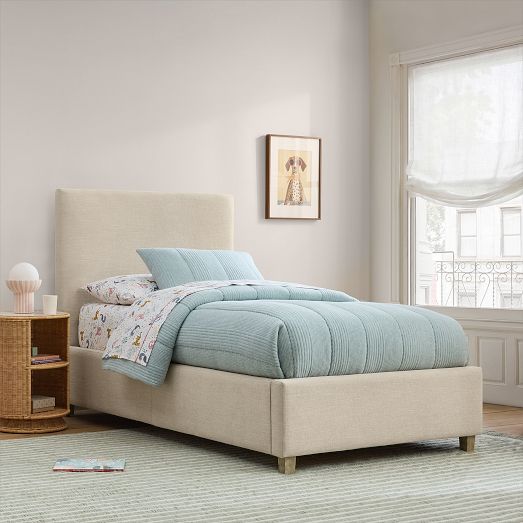 Carter Upholstered Square Storage Bed by West Elm