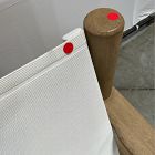 Open Box: Cusco Outdoor Textilene Sling Lounge Chair - Textilene White, Reef