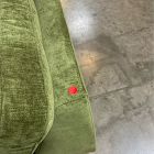 Open Box: Drake Midcentury Corner - Performance Distressed Velvet Tarragon, Pecan