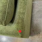 Open Box: Drake Midcentury Corner - Performance Distressed Velvet Tarragon, Pecan