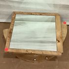 Open Box: Emma Chamberlain Mirrored Jewelry Box (12"W x 7"H) - Burled Wood Veneer