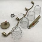 Open Box: Hari Glass 4-Light Chandelier - Antique Brass