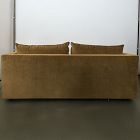 Open Box: Melbourne Sofa with Bench Cushion (76") - Performance Distressed Velvet Golden Oak