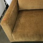 Open Box: Melbourne Sofa with Bench Cushion (76") - Performance Distressed Velvet Golden Oak