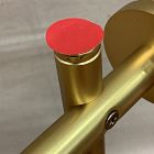 Open Box: Modern Overhang Rail Shelf (26.5"W x 1"H) - Antique Brass