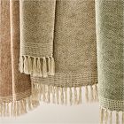 Two-Tone Chunky Linen Throw