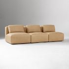 Quinten Leather Slim Profile Armless Modular Sofa (68"&ndash;102")