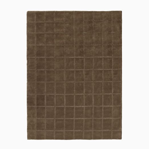 Amber Grid Wool Rug by West Elm