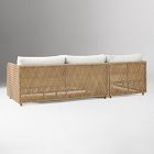 Coastal Wicker Outdoor 2-Piece Chaise Sectional (98")