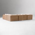 Westport Wicker Outdoor 6-Piece U-Shaped Sectional (139")