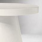 Concrete Pedestal Indoor/Outdoor Round Side Table (18"&ndash;24")