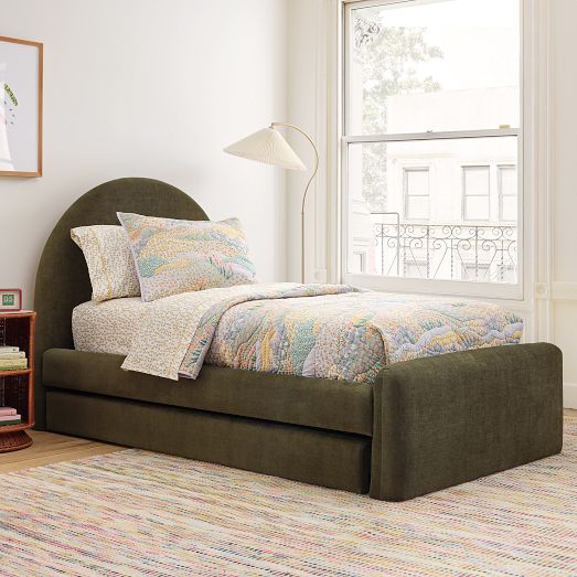 Elora Arched Upholstered Bed & Trundle by West Elm
