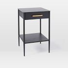 Open Box: Metalwork 1-Drawer Nightstand (16") - Hot-Rolled Steel, Antique Brass