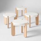 Open Box: Miso Play Chairs, Set of 4 - Pine, White