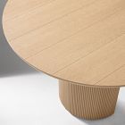 Ellington Outdoor Terrawood Round Dining Table &amp; Oceana Side Dining Chairs Set