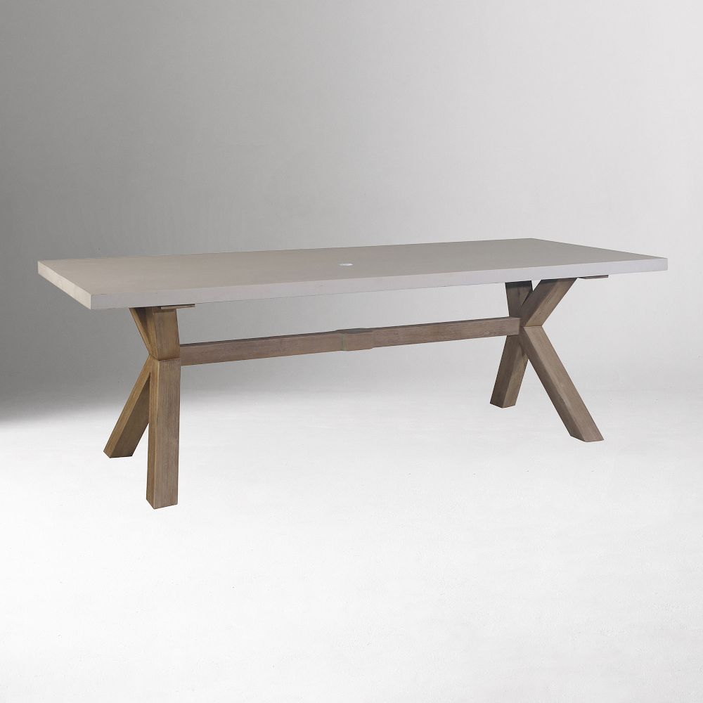Solid Eucalyptus Outdoor Dining Table by West Elm