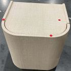 Open Box: Solstice Painted Raffia Nightstand (20"W x 23.4"H) - Whitewash
