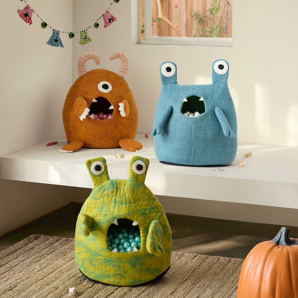 Halloween Felt Monster Candy Bowl | West Elm