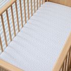 Dashed Check Crib Fitted Sheet