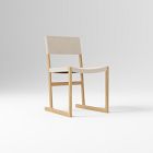 Open Box: Clyde Dining Chair - Performance Distressed Velvet Sand, Blonde
