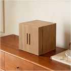 Open Box: Modern Fluted Jewelry Box Cube (10"H) - Dune