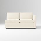 Open Box: Harris Right-Arm 2 Seater Sofa - Performance Distressed Velvet Alabaster