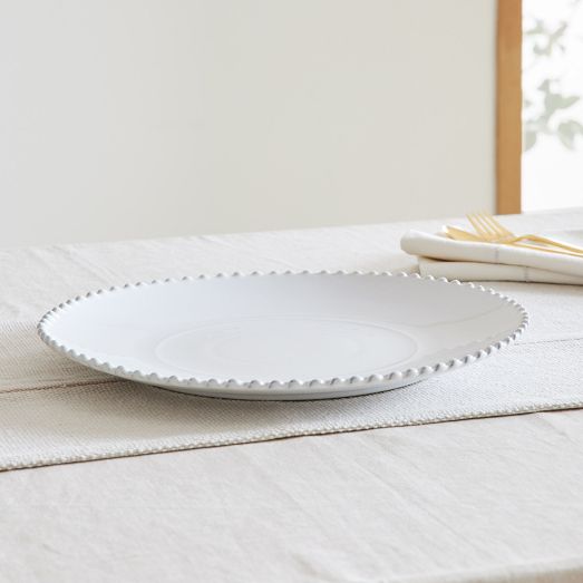 Costa Nova Pearl White Stoneware Charger Plate by West Elm