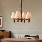 Pierce &amp; Ward 4-Light Wood Chandelier (22")