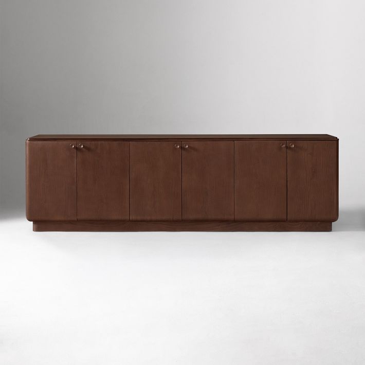 Pierce & Ward Burl Wood Media Console (80