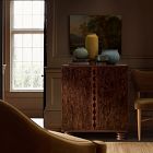 Pierce &amp; Ward Wave Burl Bar Cabinet (32")