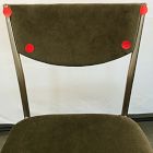 Open Box: Alessio Dining Chair - Deluxe Velvet Juniper, Champagne Bronze