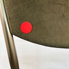 Open Box: Alessio Dining Chair - Deluxe Velvet Juniper, Champagne Bronze