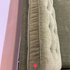 Open Box: Drake Midcentury Right Arm 2 Seater - Performance Distressed Velvet Tarragon, Pecan