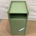 Open Box: Emma Chamberlain Lacquer Wrapped Nightstand (12") - Avocado, Polished Nickel