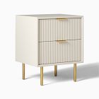 Open Box: Quinn Charging Nightstand (20.5") - Haze, Antique Brass