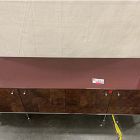 Open Box: Broome Lacquer and Burl Media Console (72") - Rojo Marron, Chrome