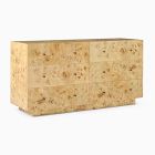 Open Box: Burl 6 Drawer Dresser (60") - Light Burl Finish