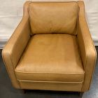 Open Box: Hamilton Leather Chair - Charme Leather Burnt Sienna, Almond